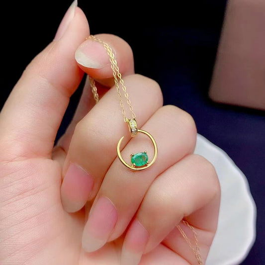emerald quartz necklace
